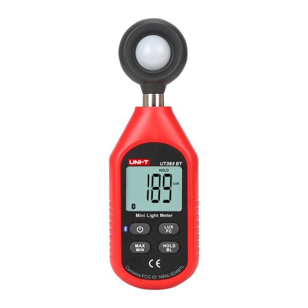 Front view of the UT383BT light meter